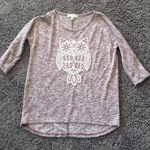 Lace Owl Shirt